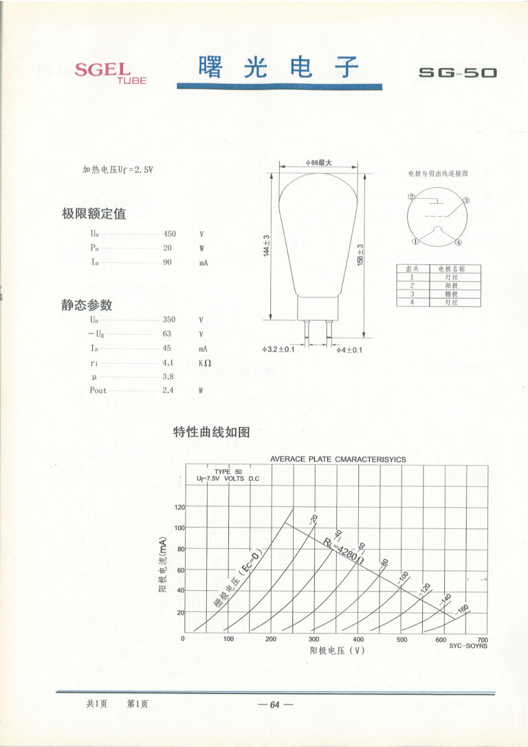 Shuguang SG-50 vacuum tube